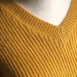 Worn once mustard yellow oversized sweater.  xs